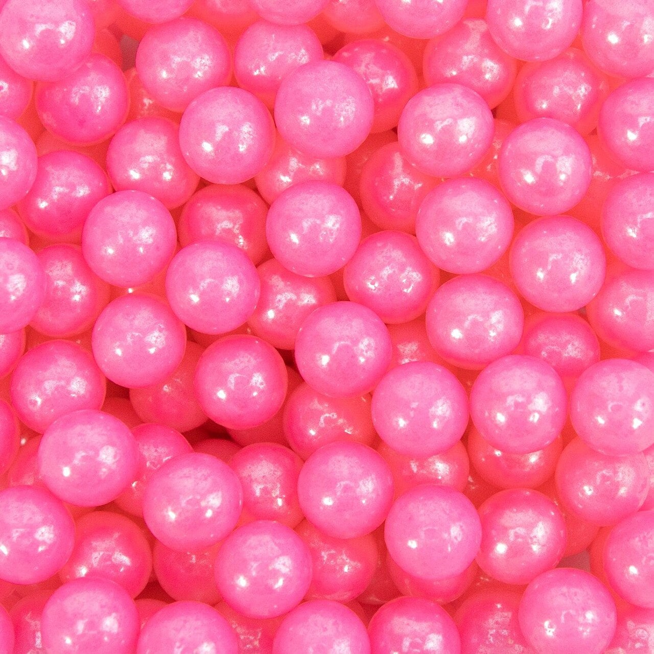 Krazy Sprinkles - Pink Pearl 8mm Beads (1/2 Cup, 1x Jar) for Cakes, Ice Cream & Cookies